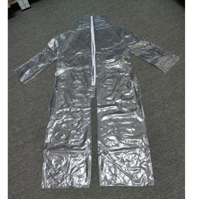 China popular PVC inflatable transparent down jacket inflatable coat skirt for sale