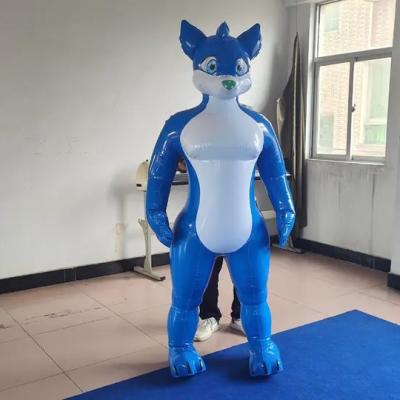 China Beile hot sell PVC inflatable fox suit body suit for cosplay party for sale