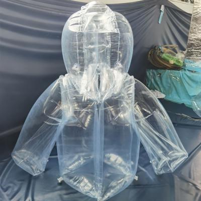 China Beile customized quality PVC inflatable transparent jacket and pants for adult for sale