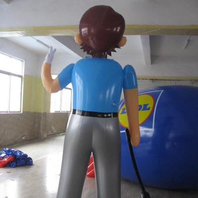 China China factory custom cartoon figure PVC inflatable golf player for event decorate for sale