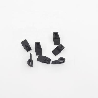 China Eco-firendly Black Rectangular Plastic Shoe Buckle Shoe Lace Hook For Safety Shoes for sale