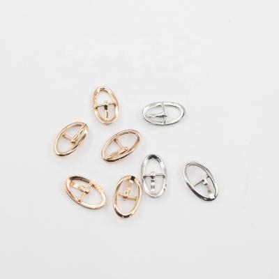 China Sandal Pin Buckle Metal Pin Buckle Women White Zinc Alloy Metal Gold Pin Buckle Sandal Accessories for sale