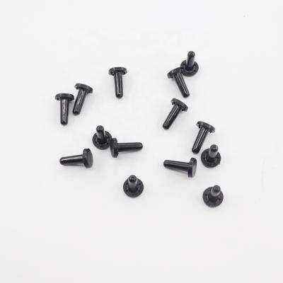 China Eco-firendly black round cover plastic shoe eyelets, rivets for safety shoes for sale