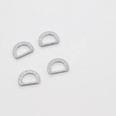 China Multiple Uses Half Round Metal D-Ring Buckle Backpack Zinc Alloy Parts Other Bag Part Oval Ring Buckle for sale