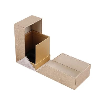 China Wholesale Luxury Double Doors Recyclable Perfume Box Skin Care Packaging Paper Box For Bottle Packaging Customized for sale