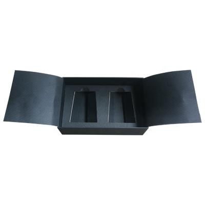 China Recycled Materials Black Cardboard Candle Kraft Paper Gift Box Custom Perfume Box for sale