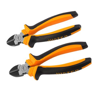 China Cutting 2022 New FAIREST 55# High Carbon Steel Pliers 6.7 Inch Diagonal Cutting Pliers Quenching Treatment Two Color Handle for sale