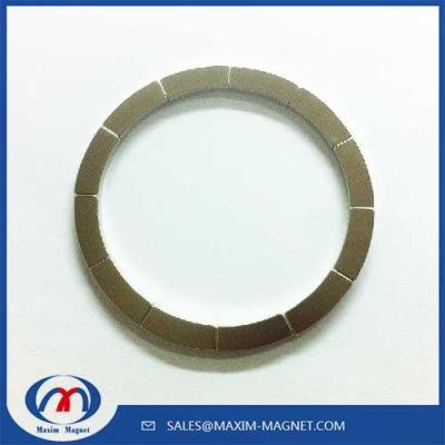 China Custom shaped magnets Fan shaped Neodymium magnets for bruless DC Motor for sale