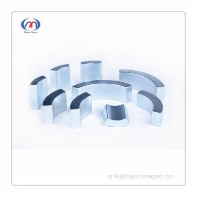 China Neodymium segment magnet for electric dc motors for sale