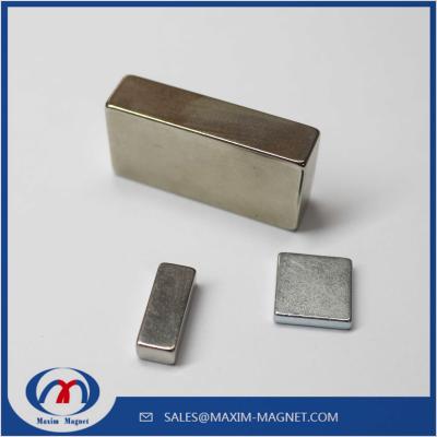 China N35 N38 N45 N48 N50 N52 Small and large Block Neodymium magnets from MaximMAGNET for sale