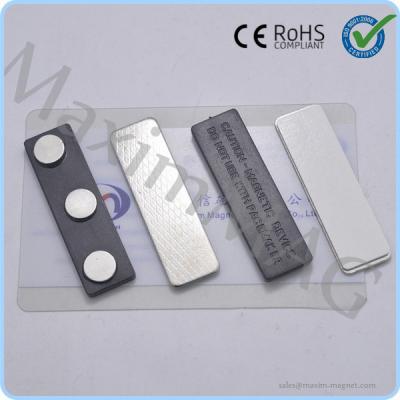 China Hot selling Plastic Magnetic Badge Holders with 3 disc neodymium magnets for sale