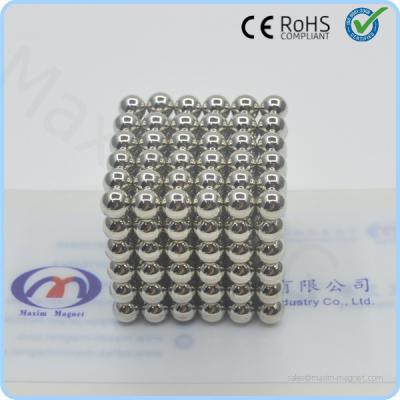 China N35 magnetic ball D5mm Nickel coating for sale