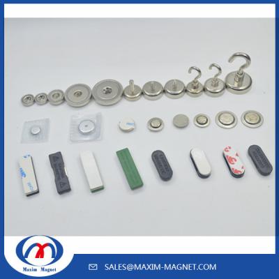 China Pot/holding fixing magnet embedded with ndfeb/alnico/ferrite magnets for sale