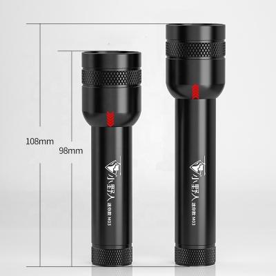 China Telescopic Zoom Rise Types Pocket Portable Mini Led Flashlight Rechargeable Bright ABS Plastics Flashlight For Daily Life for sale