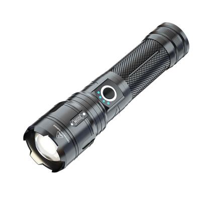 China Zoom+USB Telescopic Output Flashlight Wholesale USB Rechargeable Aluminum LED Flashlight Waterproof 5Modes For Outdoor Camping for sale