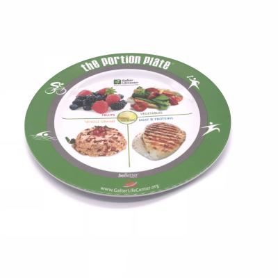 China Sustainable Custom Printing Restaurant Plates Dining Hall Plastic A5 Melamine Dish for sale