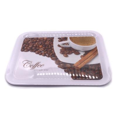 China A5 Food Grade Melamine Custom Melamine Serving Tray Custom Kitchen Design OEM ODM Tray Plastic for sale