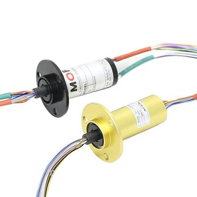 China Capsule slip ring customized with 22mm | 25mm 6~56 ring hot sale with flange moflon brand MC190-S06FL01 for sale