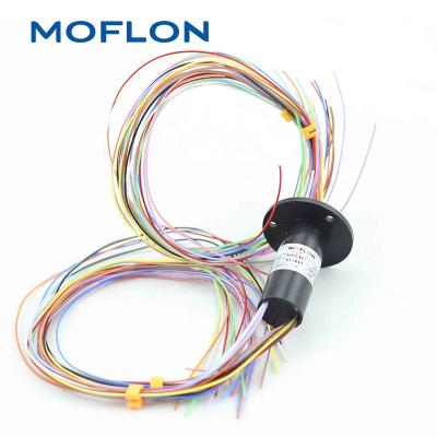 China Precious metal MMC119 series is small slip rings, compact slip ring with OD 6.5mm, 8 rings length 11.9mm rare metal alloy brush for sale