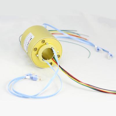 China MOFLON Ethernet Slip Rings 1 *1000M 1~22 Circuits Power / Signal With RJ45 ME2121 for sale