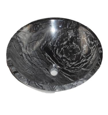 China With Faucet Black Marble Sink For Home for sale