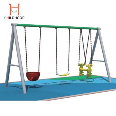 China Outdoor Furniture Amusement Playground Swing Set, Kids Outdoor Patio Swing Set For Sale for sale