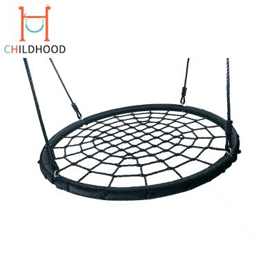 China Strong Swing Pose Outdoor Safety Round Spider Web Tree Net Swing for sale