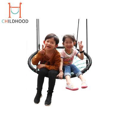 China Strong Outdoor Patio Swing Hanging Kids Around Web Netting Swing for sale