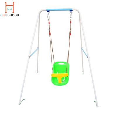 China Strong Durable Metal Frame Kid Swing Seat EVA Baby Playground Swing For Outdoor Sale for sale