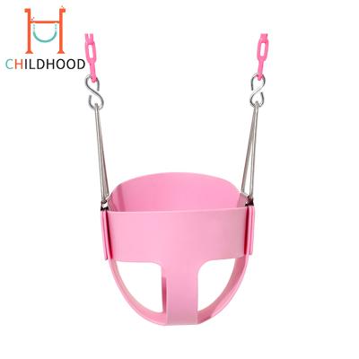 China Modern Hanging High Back Rope Garden Child Chair Swing Chair Plastic Baby Swing for sale