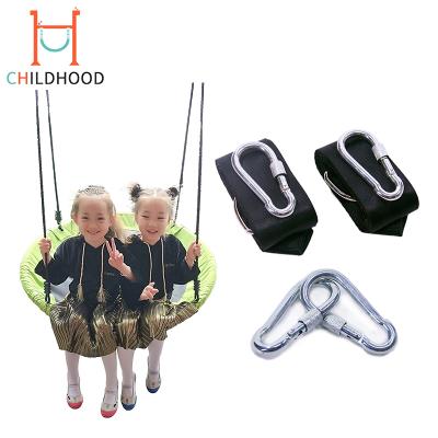 China Comfortable Hanging Straps Net Outdoor Swing Kids Round Web Swing for sale