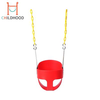 China Safe Baby Hanging Swing Set Baby Single Bucket EVA Swing Seat for sale