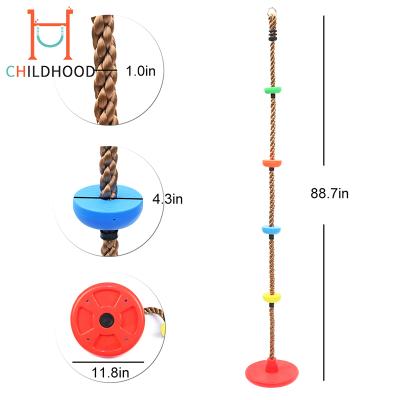 China Strong Swing Pose Children's Outdoor Swing Heavy Duty Rope Swing Petal Disc Rope Swing for sale