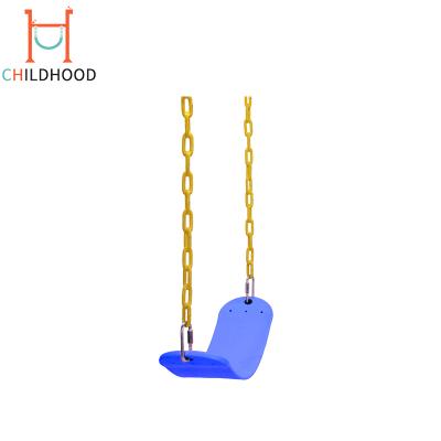 China Outdoor Kids Garden Colorful Simple Plastic Swing Sets For Toddlers for sale