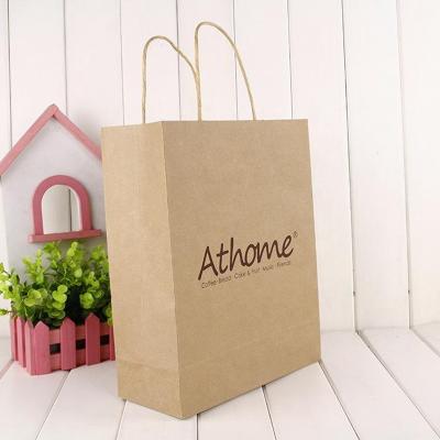 China Custom Logo Printing Materials Recycled Shopping Paper Bags Recycled Kraft Paper Bag Recycled Paper Bag for sale