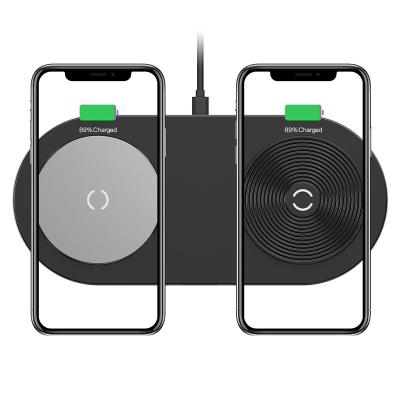 China 2021 New Products 2021 New Products Super Fast Fast Wireless Charging Pad 15W Dual 12V Type C Wireless Charger For iPhone 12 Pro Max for sale