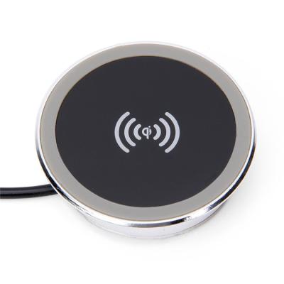 China Mobile phone QI wireless charger recessed airpods case ultra-thin fast charging wireless charging pad with 15W 10W 7.5W for sale