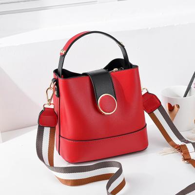 China Others New Luxury Small Bucket Women's Sling Bag Girls Handbags Shoulder Leather Handbag With Crossbody for sale