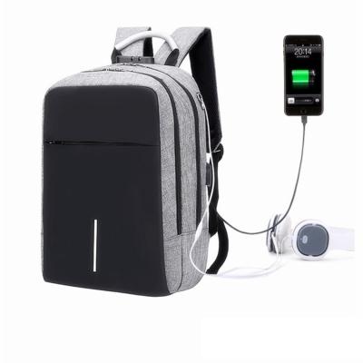 China With New Custom Laptop Backpack Business Laptop Fashion Capacity Lock USB Combination Anti Theft Office School Bags Backpack for sale