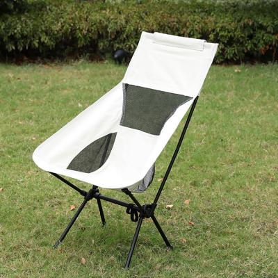 China Backrest Contemporary Moon Leisure Beach Chair Portable Folding Fishing Camping Folding Chair With Carry Bag for sale