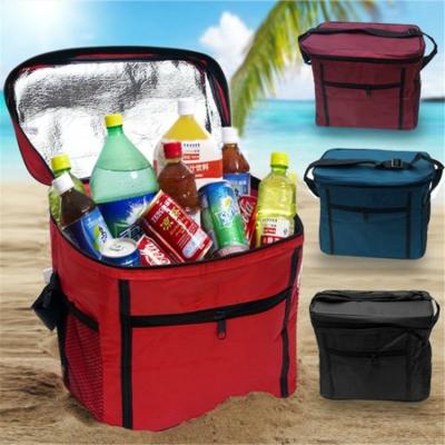 China Promotion Wholesale Waterproof Polyester Oxford Insulated Portable Cooler Beach Bag for sale