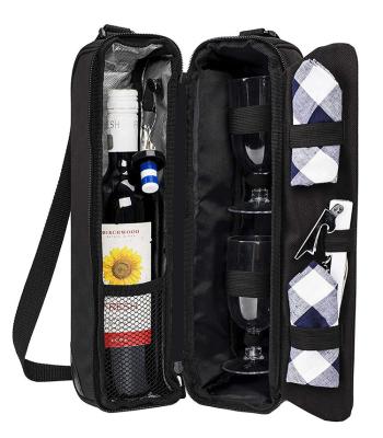 China Wine Bottle Cooler Bag Waterproof Wholesale Insulated Custom Wine Cooler Bags for sale