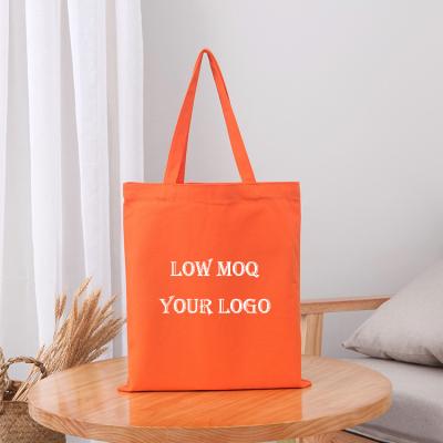 China High Quality Cotton Canvas Fabric Folding Bag Small Organic Handled Tote Bag for sale