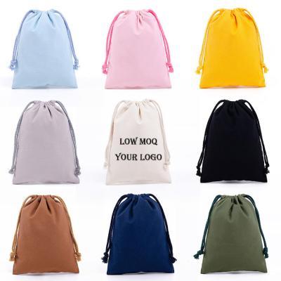 China Custom Reusable Canvas Custom Drawstring Bags Handled Cotton Canvas Shoe Dust Drawstring Bag With Logo for sale