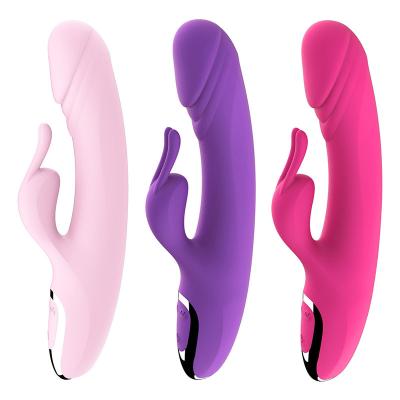 China Silicone+ABS USB Charging 12 Frequency Dual Motor Vibration Women's Vibrators Silicone G-spot Vibrator for sale