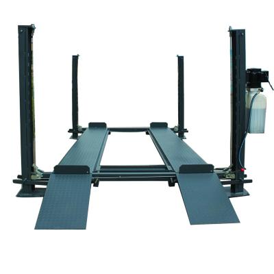 China 9000lb Lifter Capacity Hydraulic Parking Post 4 Car Lift Best Price Home or Commercial with Casters for sale