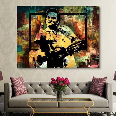 China Waterproof+ECO-Friendly Middle Finger Pop Art Canvas Art Painting Canvas Print Movie Poster Print TikTok Art Painting for sale