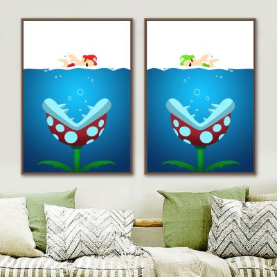 China Waterproof Poster Wall Art Painting Poster And Print Picture For Baby Kid Boy Room Decoration Canvas Painting for sale