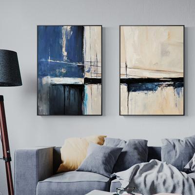 China Unique Abstract Blue Creative Seascape Decor Pictures Canvas Wall Pop Art Picture Waterproof+ECO-Friendly for sale