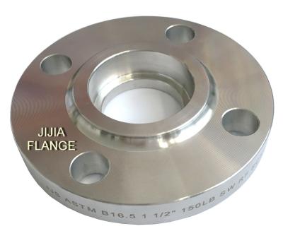 China CNC 304 stainless/duplex stainless steel/alloy steel JIJIA machined ANSI b16.5 socket weld flange for sale